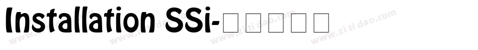 Installation SSi字体转换